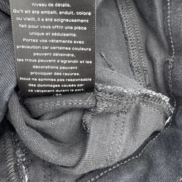 Good American Power Stretch Pull-On Straight Ankle Black Jeans, Size Small NWT - Picture 11 of 16